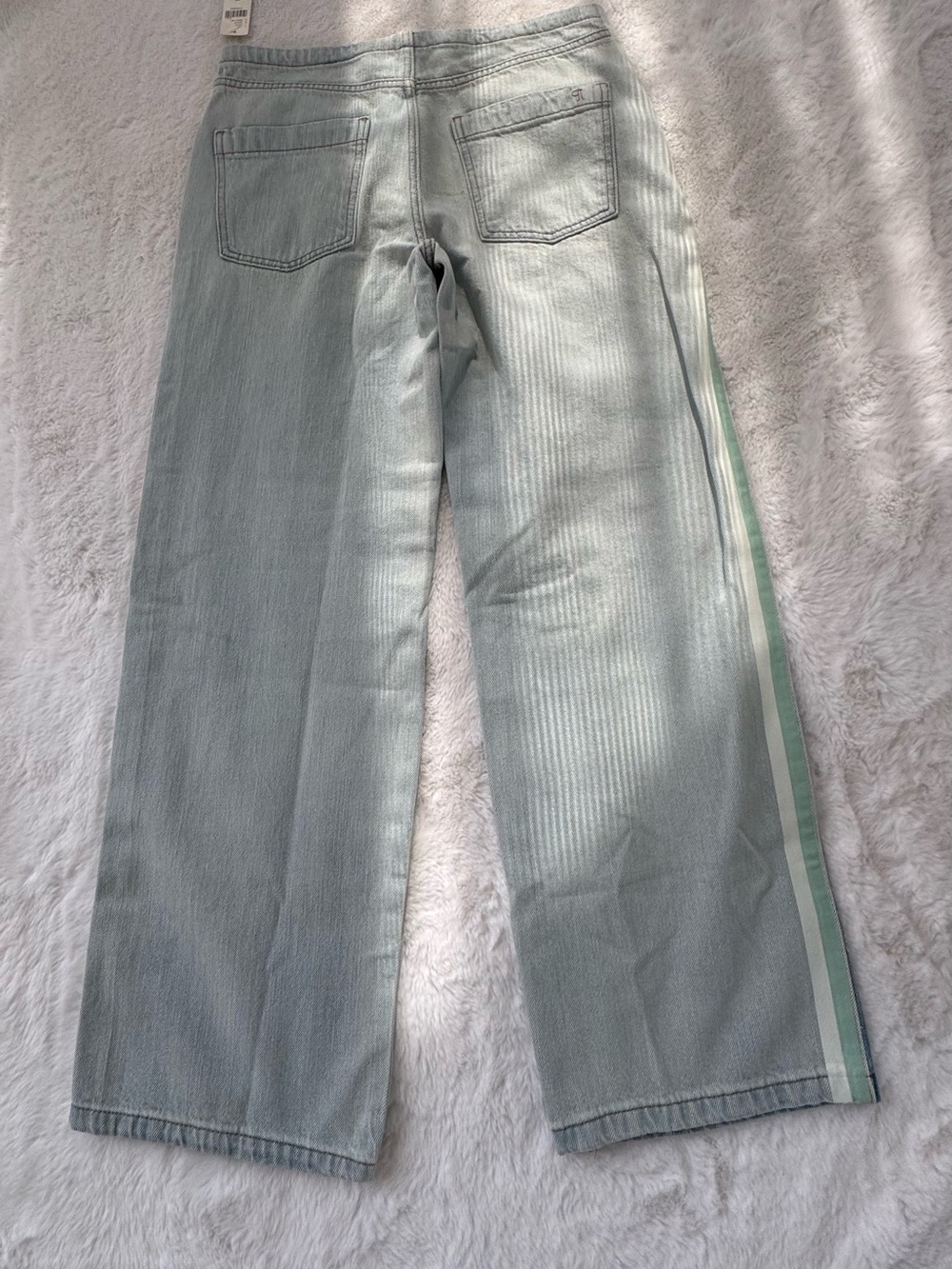 Pilcro Light Blue Wide-Leg Denim Jeans - Picture 3 of 16